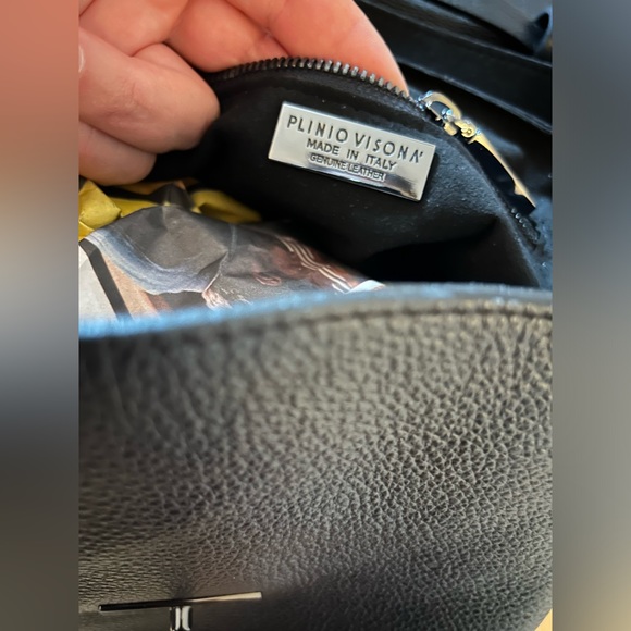 Plinio Visiona brand new purse real leather made in Italy - Picture 9 of 13